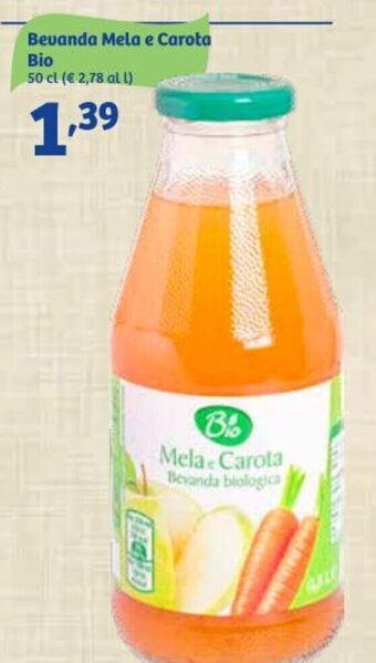 In'S Mercato Bevanda Mela e Carota Bio 50 cl offerta
