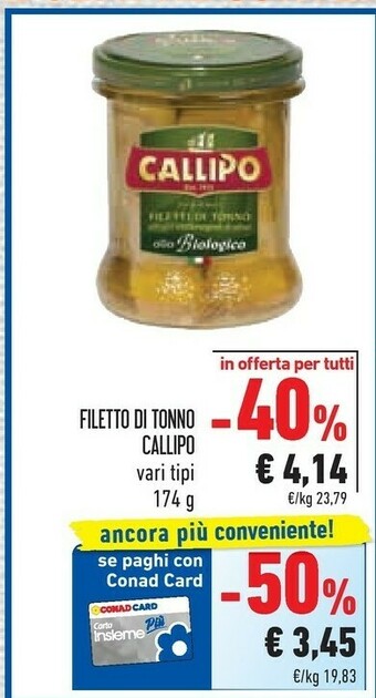 Conad Callipo Tonno offerta