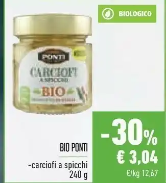 Conad Ponti Carciofi A Spicchi Bio 240 G(ml) offerta