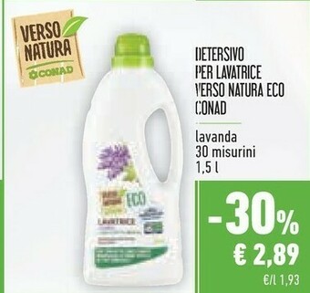 Conad Conad Detersivo Per Lavatrice Verso Natura Eco offerta