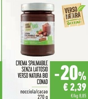 Conad Conad - Crema Spalmabile Al Cacao E Nocciola 270 G(ml) offerta