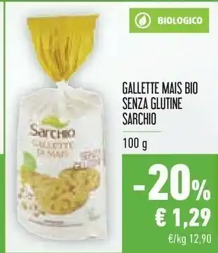 Conad Sarchio Gallette Di Mais 100 G(ml) offerta