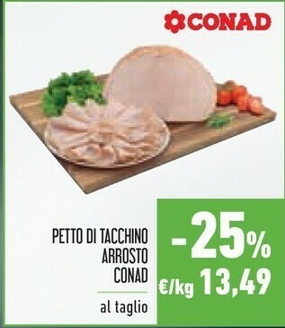 Conad Fesa di tacchino offerta