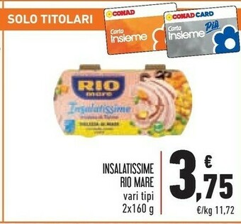 Conad Rio Mare Insalatissime offerta