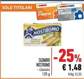 Conad Nostromo Filetti di sgombro offerta