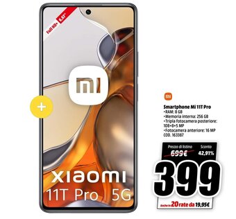 MediaWorld Xiaomi Smartphone Mi 11T Pro offerta