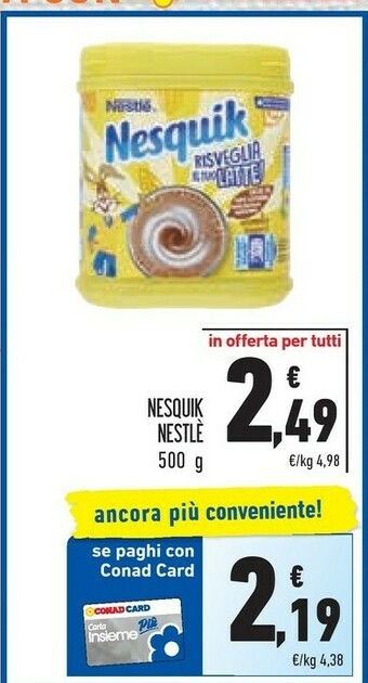 Conad Nesquik Nesquik offerta