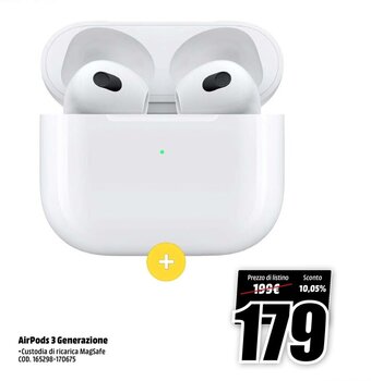 MediaWorld AirPods 3 Generazione offerta