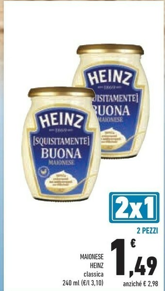 Conad Heinz Maionese offerta