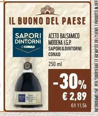 Conad Sapori Aceto balsamico offerta