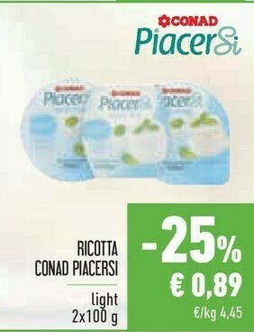 Conad City Ricotta offerta