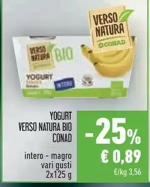 Conad City Natura bio Yogurt offerta