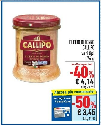 Conad Callipo Tonno offerta