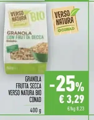 Conad City Natura bio Frutta secca offerta