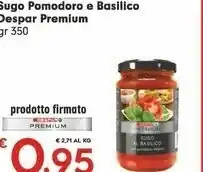 Despar Despar Sugo Pomodoro E Basilico offerta