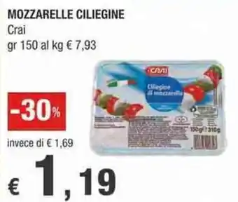 Crai Mozzarelle Ciliegine gr 150