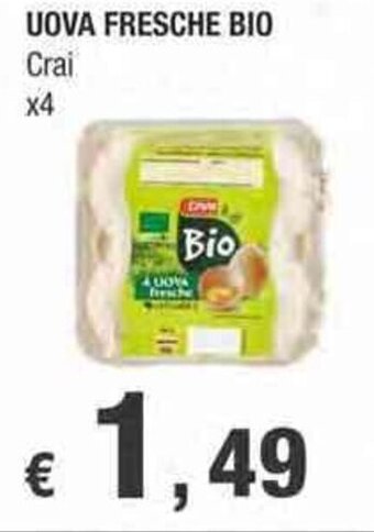 Crai Crai Uova Fresche Bio x4 offerta