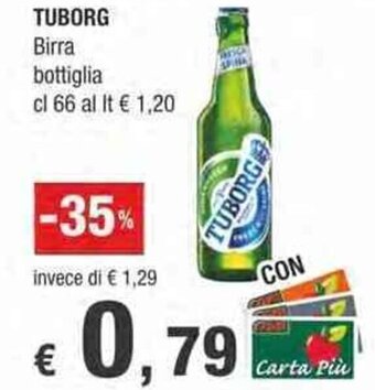 Tuborg Birra bottiglia cl 66