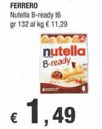Crai Ferrero Nutella B-ready t6 gr 132 offerta