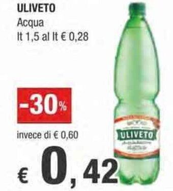 Crai Uliveto Acqua lt 1,5 offerta