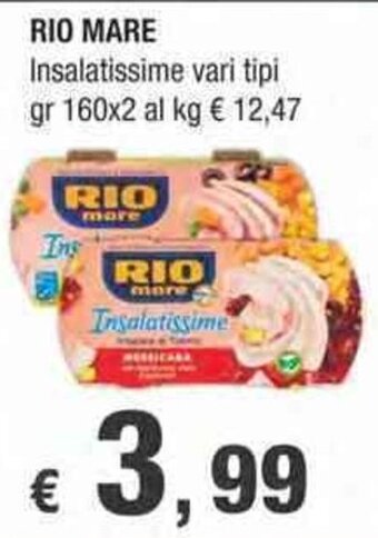 Crai Rio Mare Insalatissime vari tipi gr 160x2 offerta