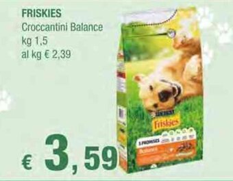 Crai Friskies Croccantini Balance kg 1,5 offerta