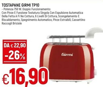 Famila Girmi Tostapane offerta