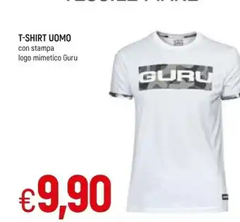 Famila Guru T-shirt Uomo Con Stampa Logo Mimetico offerta