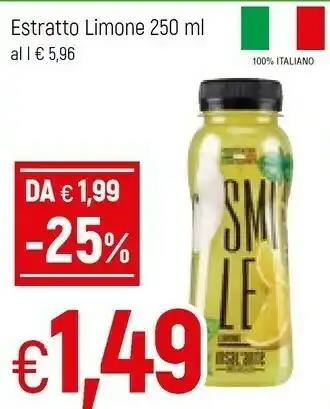 Famila Ortoromi Estratto Limone 250 Ml offerta