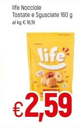 Famila Life Nocciole Tostate E Sgusciate 160 G offerta