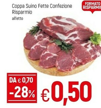 Famila Coppa Suino Fette Confezione Risparmio offerta