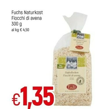Famila Fuchs Fiocchi Di Avena Extra Fini 300 G(ml) offerta