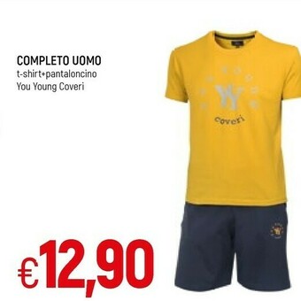 Famila Enrico Coveri Completo Uomo T-shirt + Pantaloncino You Young offerta