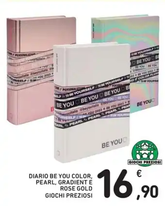 Conad Giochi Preziosi Diario Be You Color, Pearl, Gradient e Rose Gold offerta