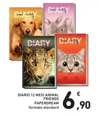 Conad Diario 12 Mesi Animal Friends Paperdream formato standard offerta