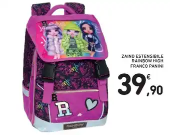Conad Rainbow High Franco Panini Zaino Estensibile offerta