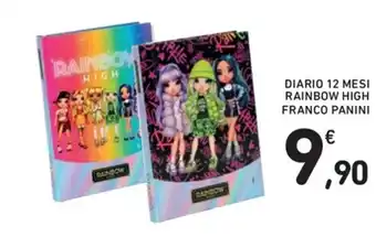 Conad Rainbow High Franco Panini Diario 12 Mesi offerta