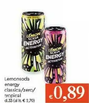 Galassia Tropical Lemonsoda Energy Classica offerta