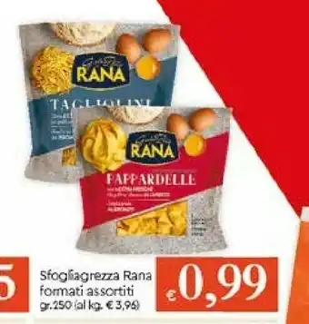 Galassia Rana Pasta all'uovo offerta