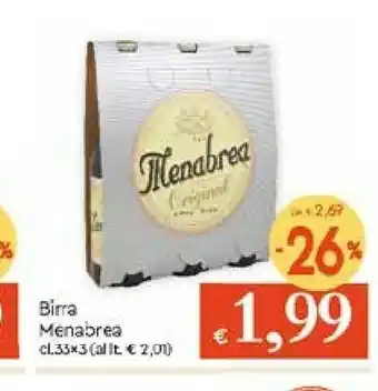 Galassia Menabrea Birra offerta