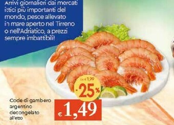 Galassia Mare aperto Gamberi offerta