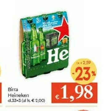 Galassia Heineken Birra offerta