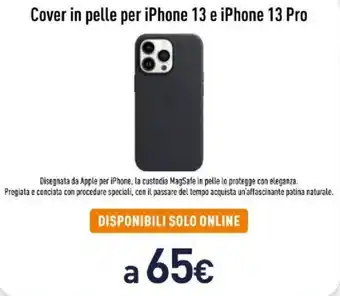 Unieuro Cover in pelle per iPhone 13 e iPhone 13 Pro offerta