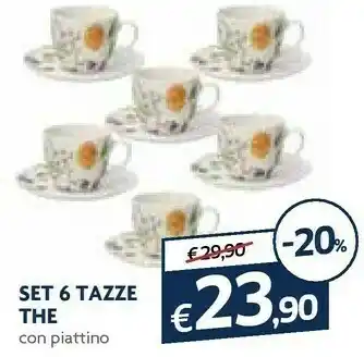 Galassia Tognana Set 6 Tazze The offerta
