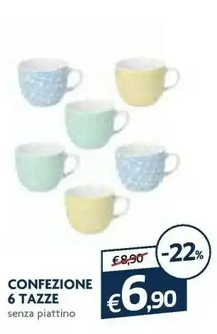 Galassia Confezione 6 Tazze offerta