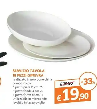 Galassia Ginevra Servizio Tavola 18 Pezzi offerta