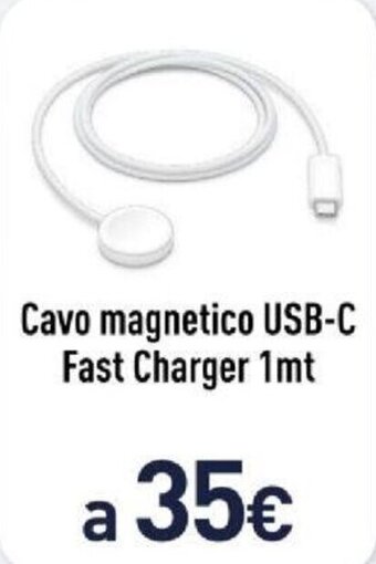 Unieuro Cavo magnetico USB-C Fast Charger 1mt offerta