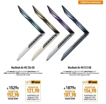 Unieuro MacBook Air M2 256 GB offerta