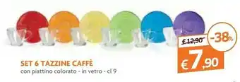Galassia Set 6 Tazzine Caffè offerta
