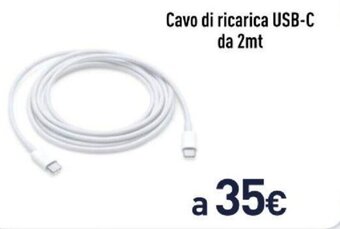Unieuro Cavo di ricarica USB-C da 2mt offerta